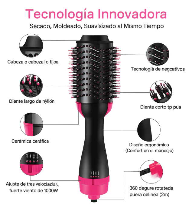Volumizer ProBrush™: Secado y Volumen Profesional