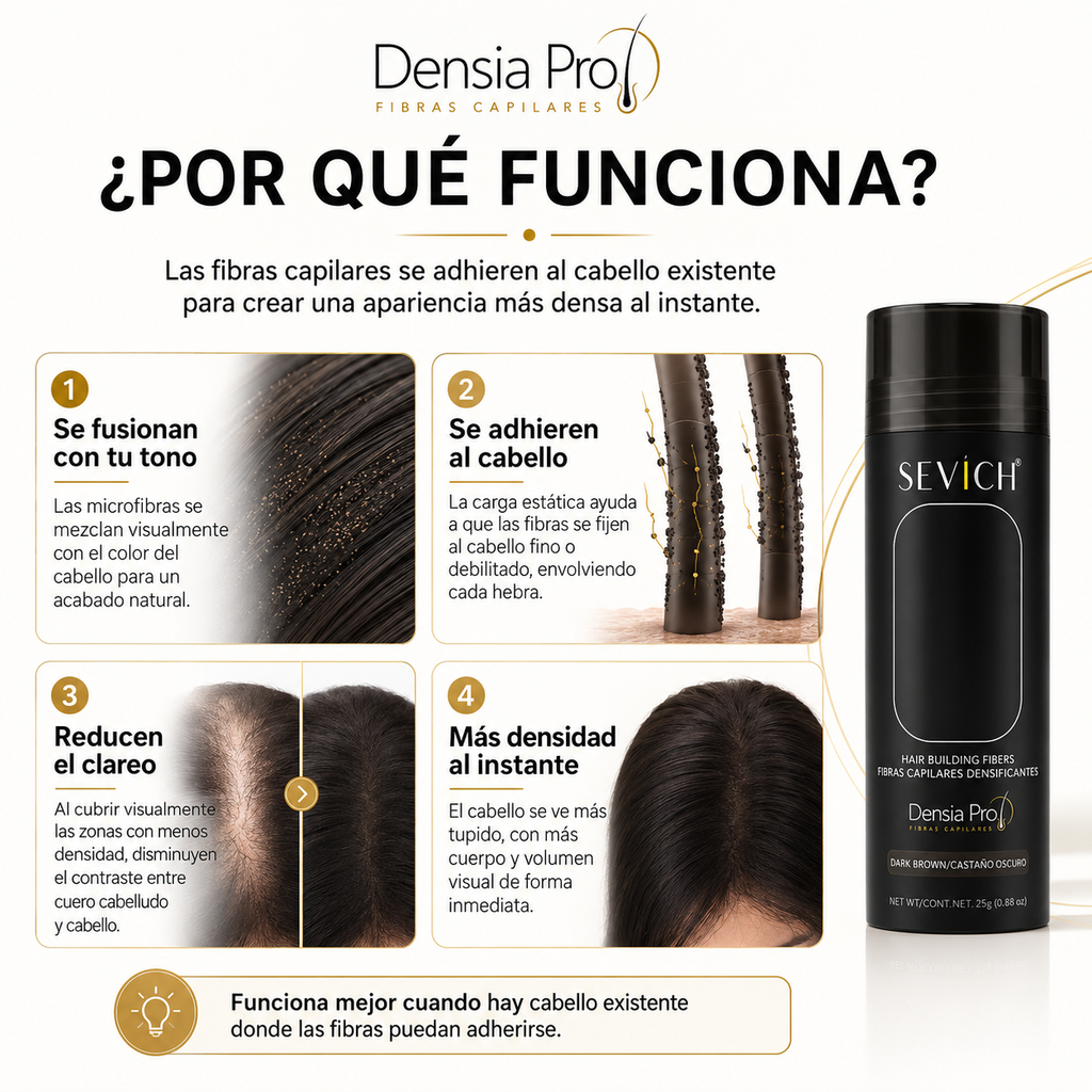 Fibras Densificadoras de Cabello Densia Pro™ con Aplicador