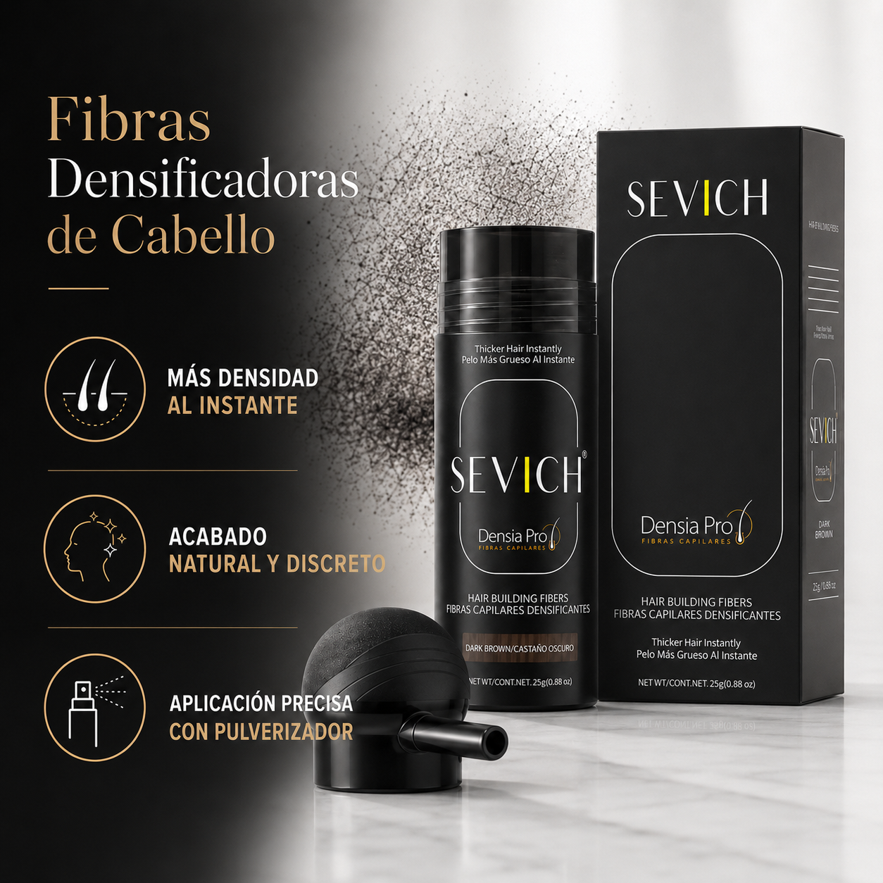 Fibras Densificadoras de Cabello Densia Pro™ con Aplicador