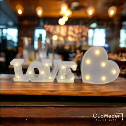 Decoración Love LED