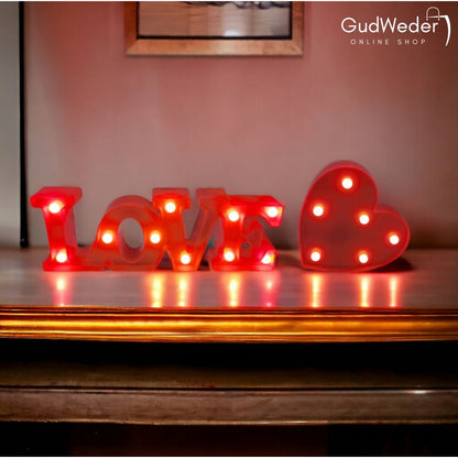 Decoración Love LED