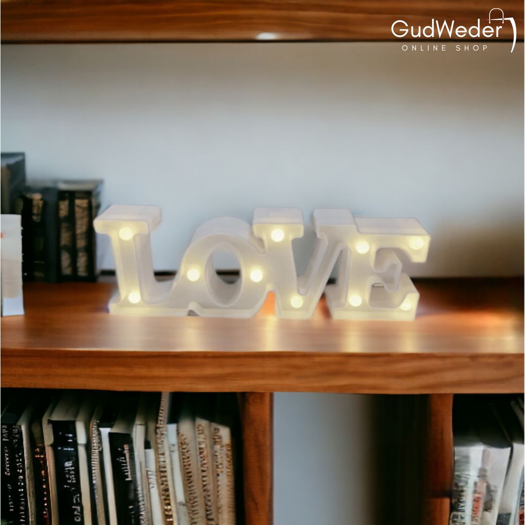 Decoración Love LED