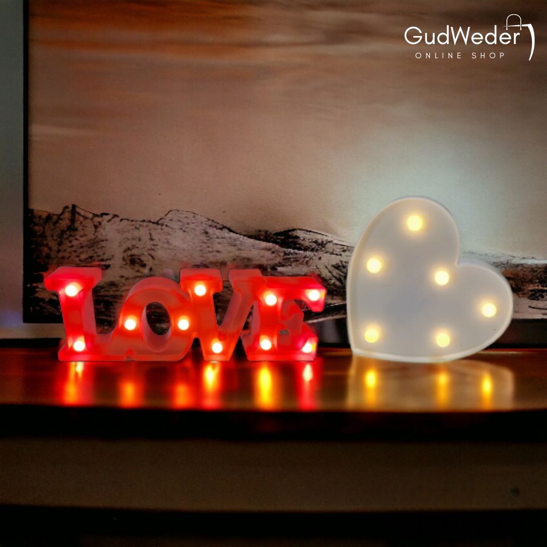 Decoración Love LED